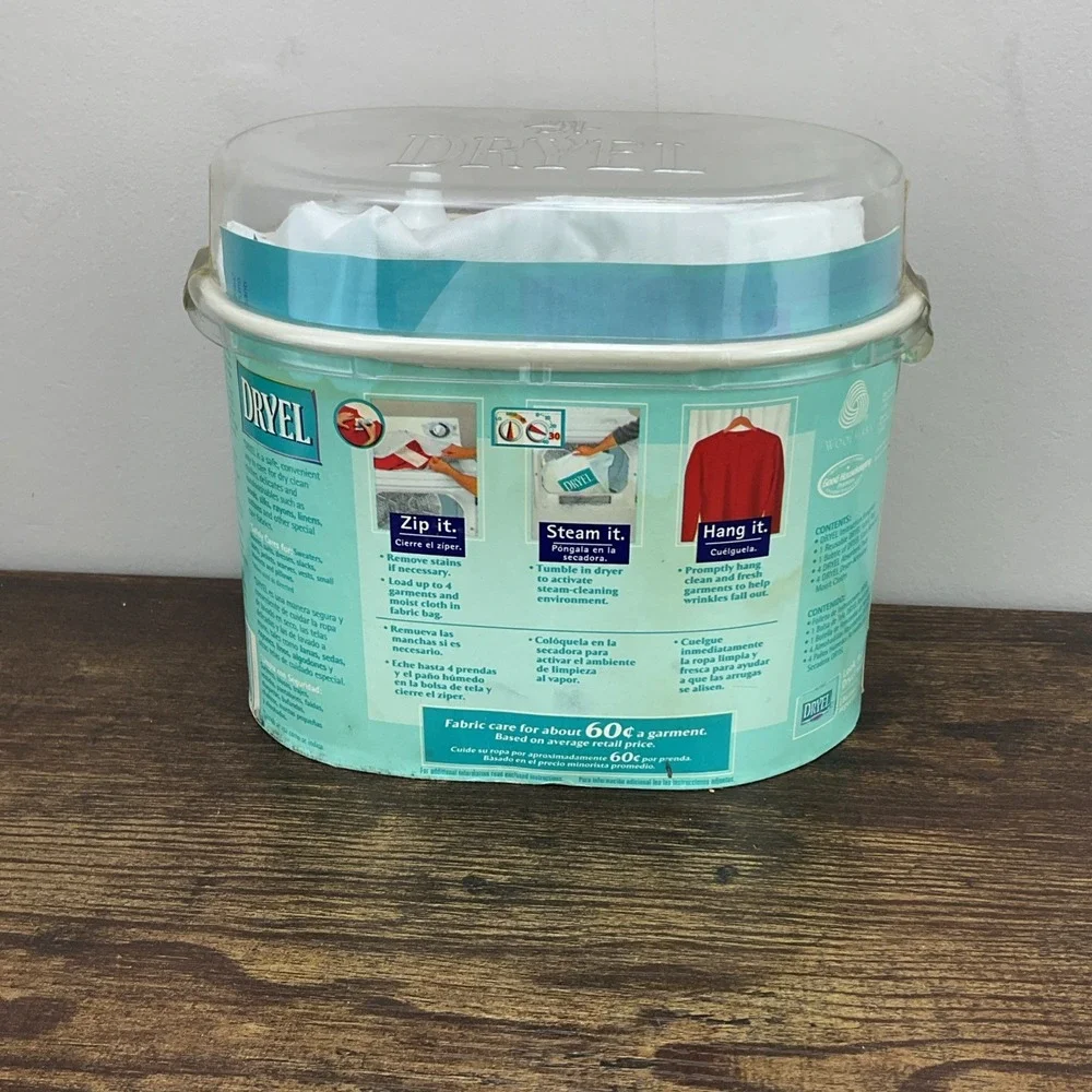 Dryel Fabric Care Starter Kit Open Box 1 Missing And 4 Dry Cleaners Secret 2003
